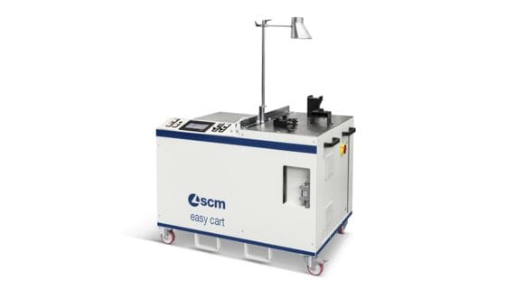 Cart for cleaning and maintenance glue pots - SCM Group