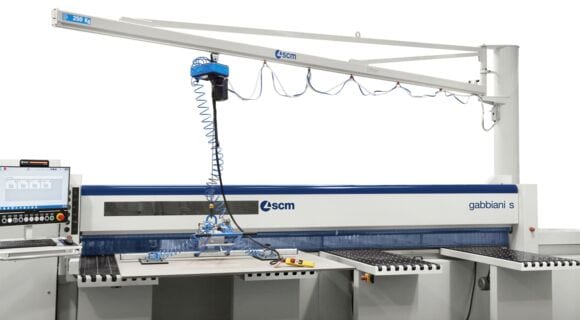 SCM板材搬运机，板材吸吊机，真空吸吊机快速上载卸载压板和刨花板_SCM集团