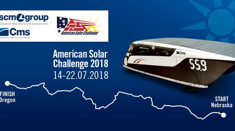 Emilia4参加美国太阳能汽车挑战赛：冒险开始 