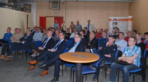 Inauguration of 4th SCM GROUP CNC machine at VDAB Ghent.