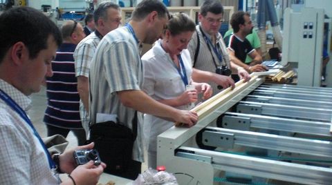 The Russian customer Krost visits our showroom for the System 5/S line