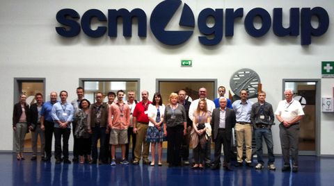 American and Canadian delegations visiting Rimini.
