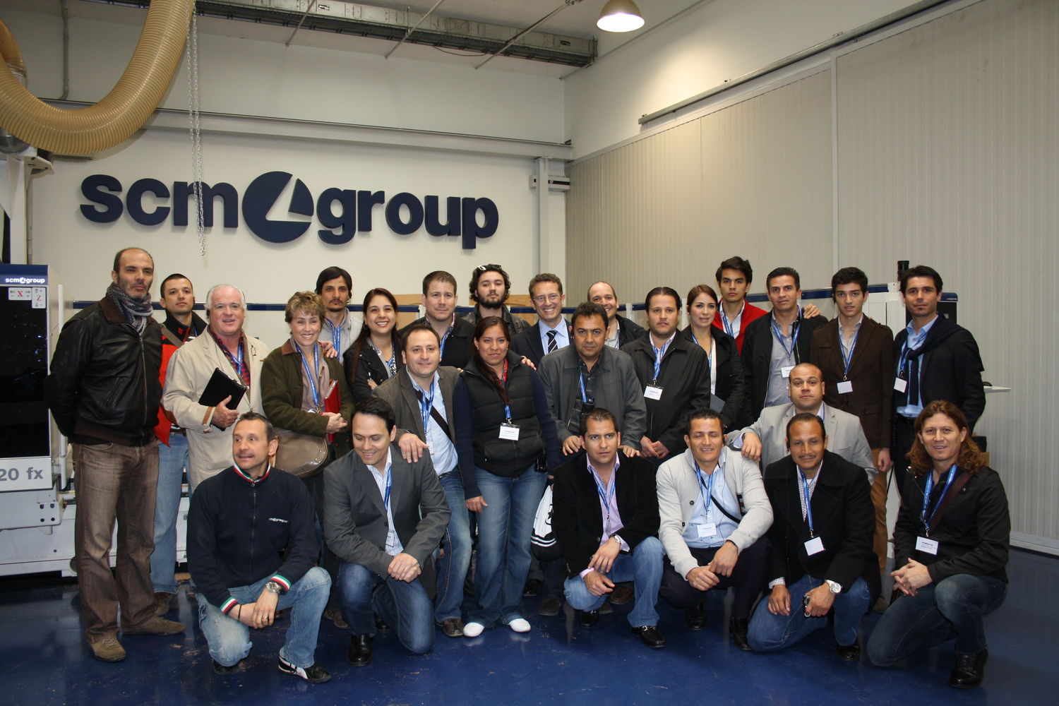 Clients from Mexico visiting Scm Group