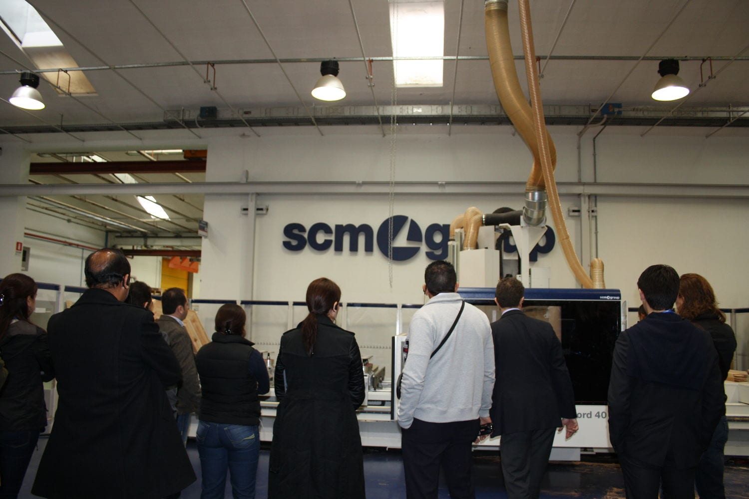 Clients from Mexico visiting Scm Group