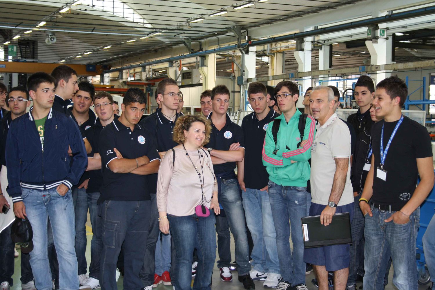 Etudiants italiens et français en visite