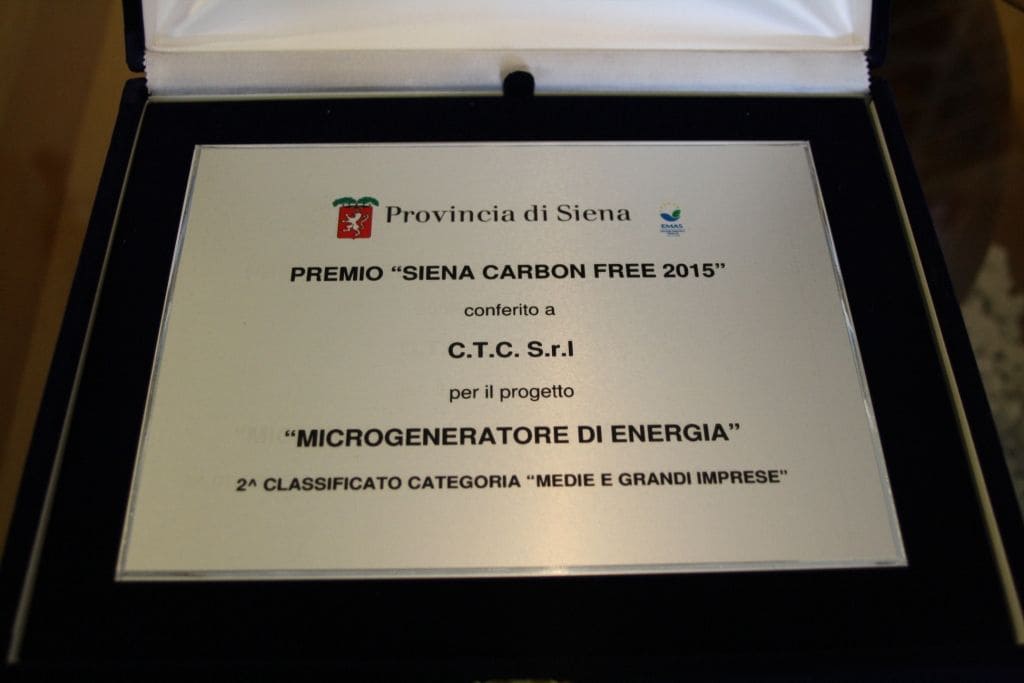 LIVIO TIEZZI WON THE PRIZE TERRE DI SIENA CARBON FREE 2013