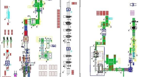 Plant for 2 Layers Parquet Production - SCM Group