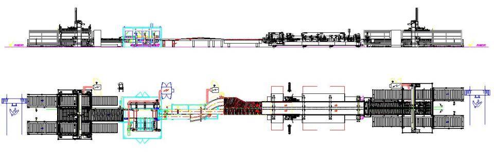 Systemy transportowe - Lines for automation systems - splitting - edgebanding line