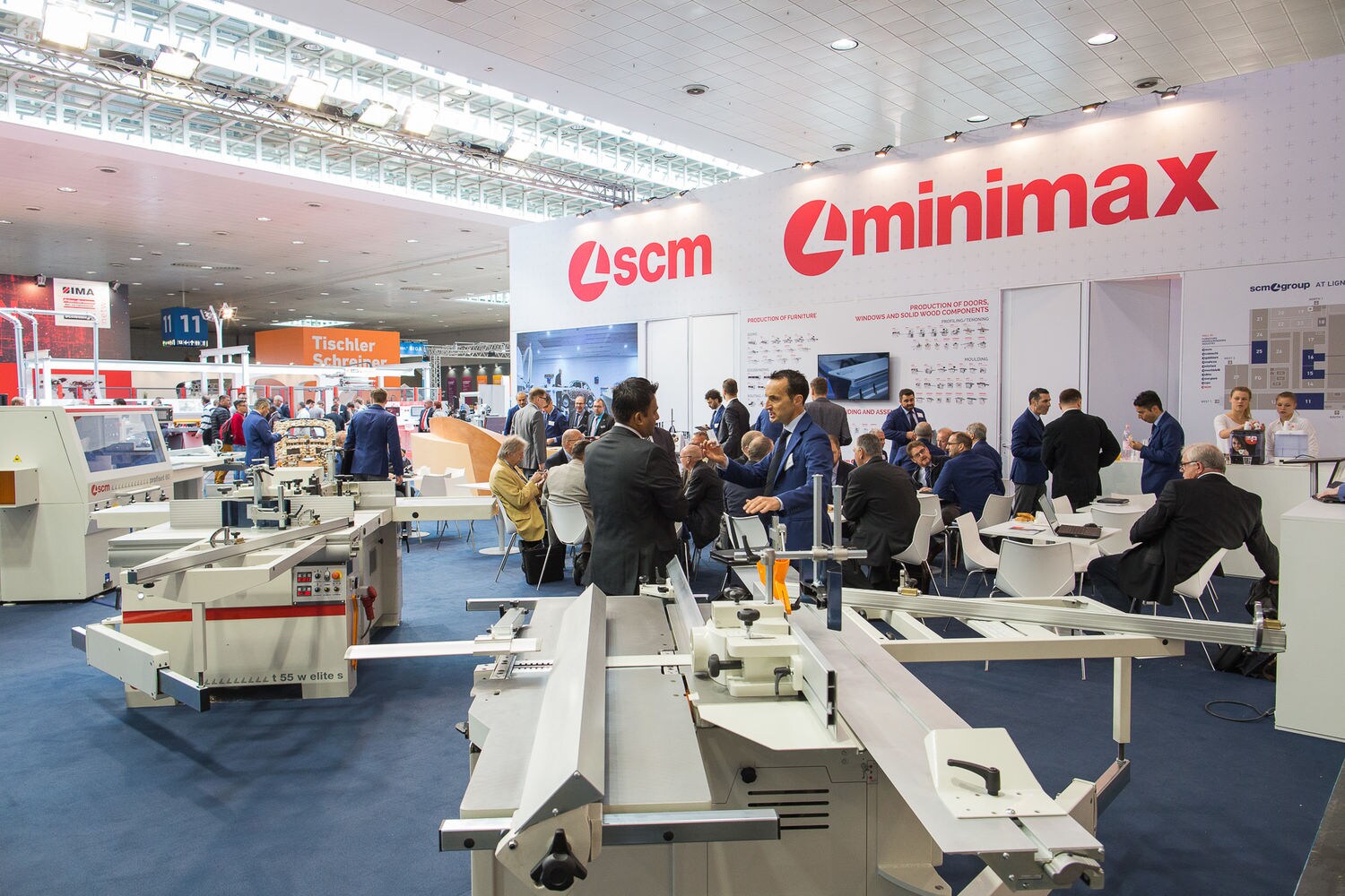 Super start in all 4 Scm Group halls at Ligna 2015!