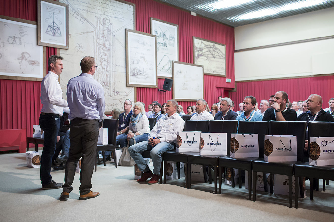 Une délégation allemande en visite au siège Scm Group