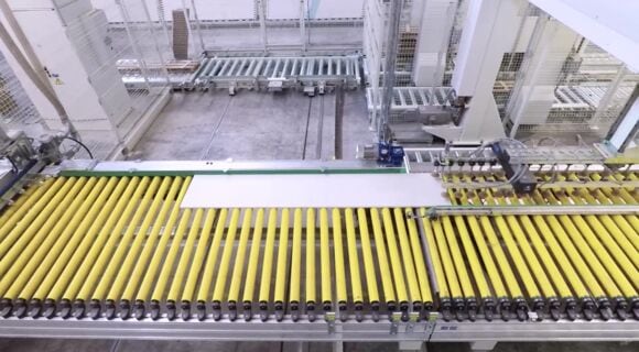  Automatyczne przesuwy poziome Mahros Conveyors - SCM Group