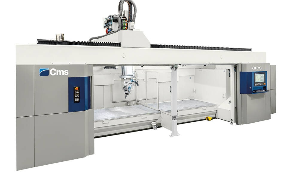 Estaciones de trabajo CNC de cinco ejes para fresado y perforación - Estaciones de trabajo CNC monobloque para fresado vertical - ares