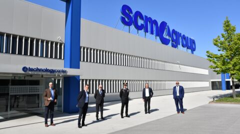 Visita in Scm Group del nuovo comandante provinciale dei carabinieri Colonnello Mario La Mura