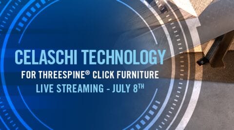 Tecnología Celaschi para Muebles Threespine Click