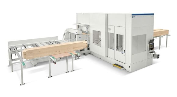 Centro di Lavoro CNC per l'edilizia in legno Oikos xl - SCM