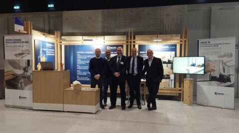 Fort intérêt au Forum International Bois Construction pour les nouveautés SCM dédiées à l’éco-construction