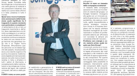 Scm Group festeggia 70 anni. intervista all’ad Marco Mancini su “TOP 500” - Il Resto del Carlino