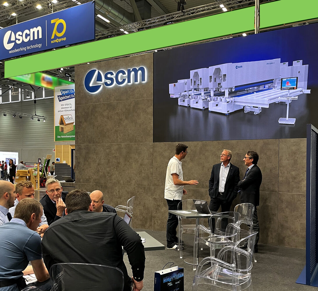 Great satisfaction for the SCM team at the DACH+HOLZ International 2022 trade fair