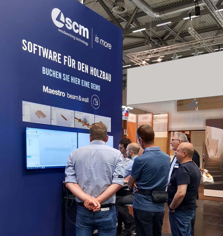 Grande soddisfazione per il team SCM alla fiera DACH+HOLZ International 2022