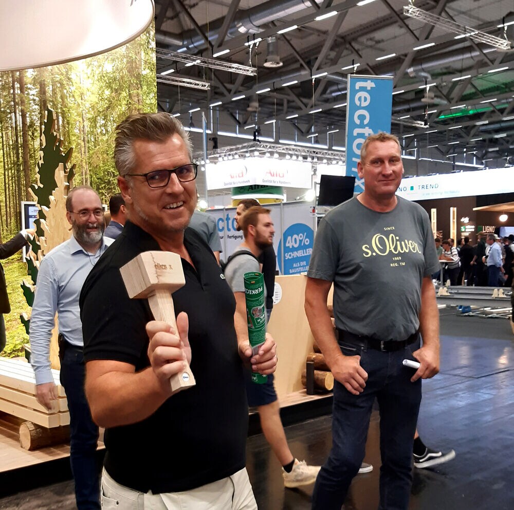 Grande satisfaction pour l'équipe SCM au salon DACH+HOLZ International 2022