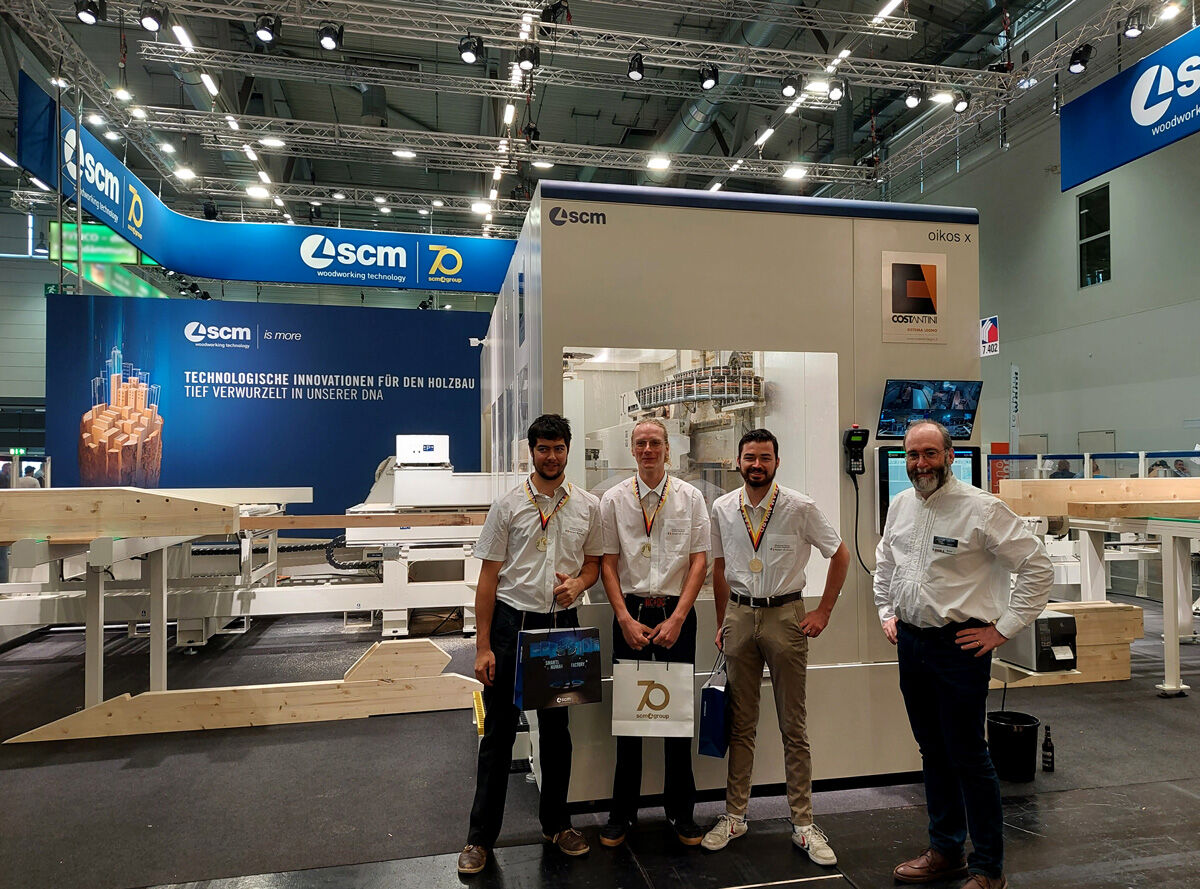 Grande satisfaction pour l'équipe SCM au salon DACH+HOLZ International 2022