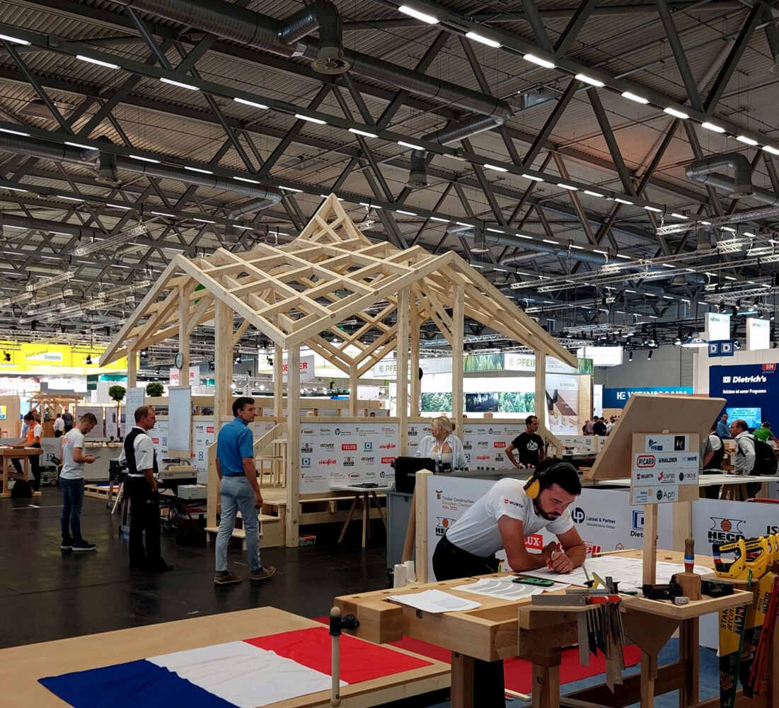 Grande satisfaction pour l'équipe SCM au salon DACH+HOLZ International 2022