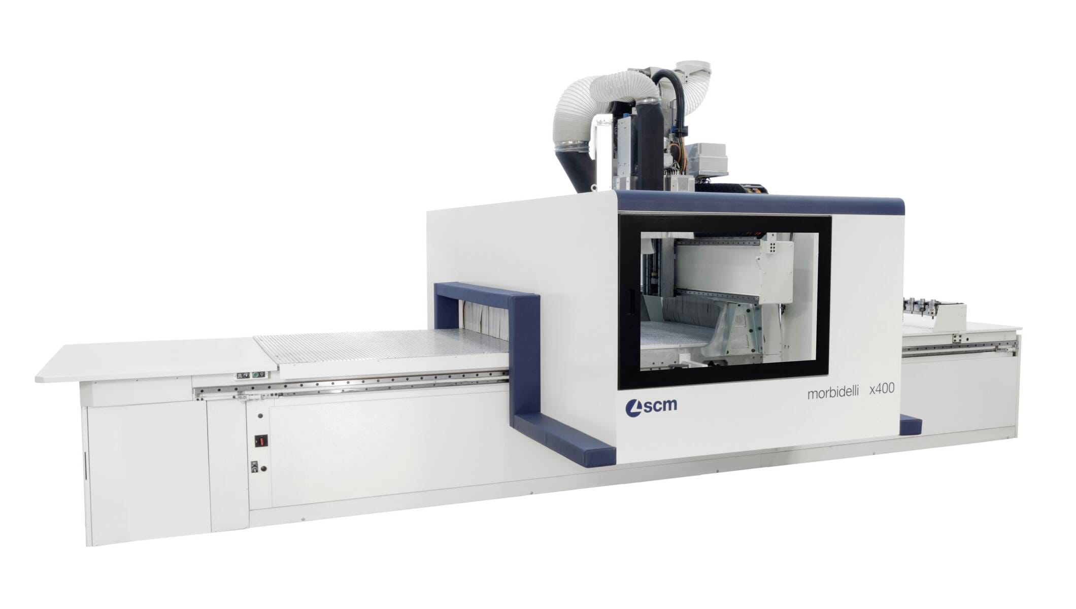 Centros de usinagem - CNC Centro de usinagem nesting para furação e fresagem - morbidelli x200/x400