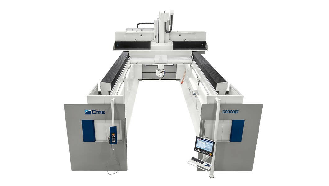 Estaciones de trabajo CNC de cinco ejes para fresado y perforación - Estaciones de trabajo CNC de portal para áreas de trabajo de grandes dimensiones - concept