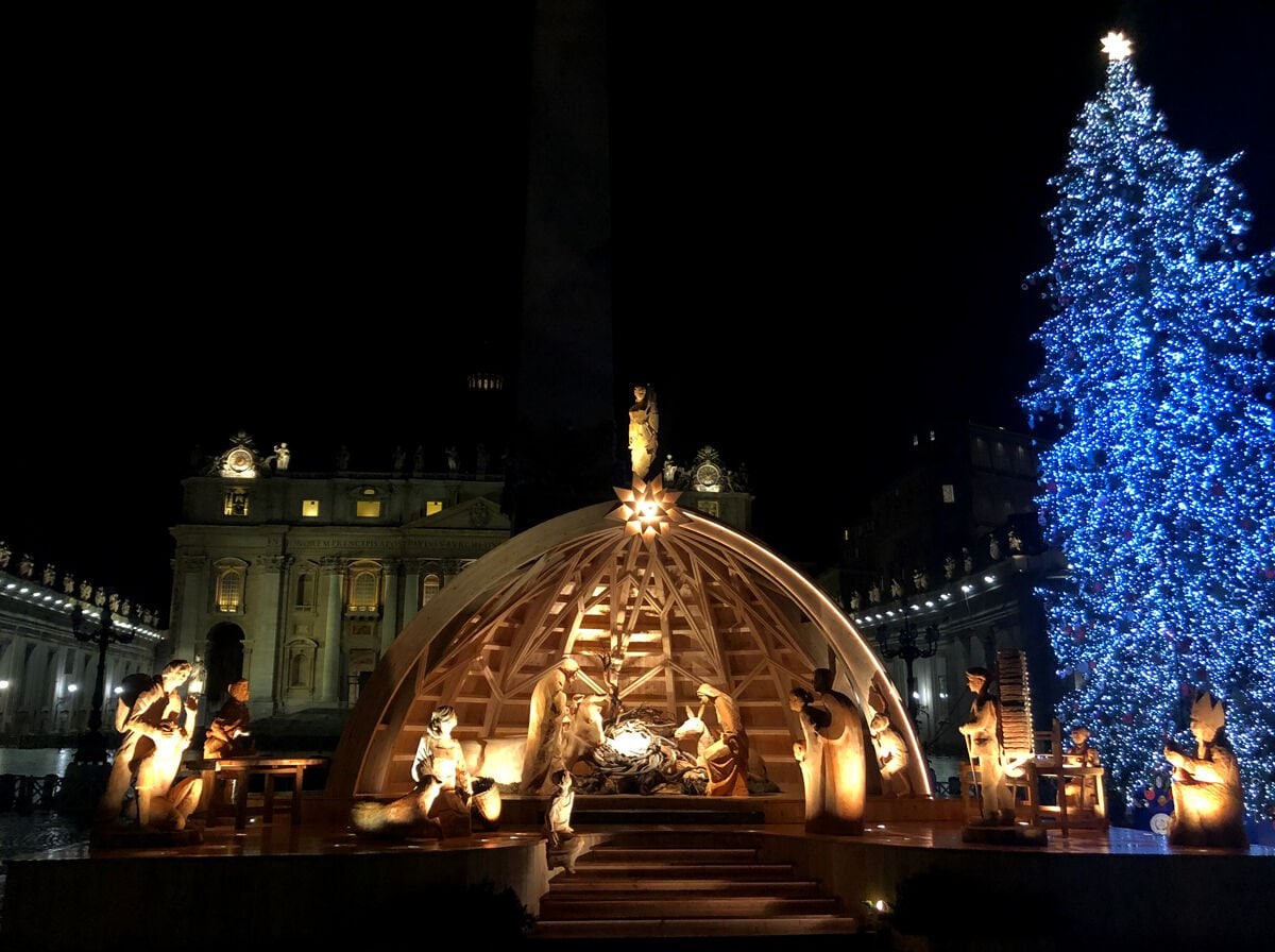 The nativity scene of the Vatican is made by an SCM client: Legnolandia