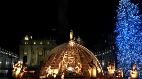 The nativity scene of the Vatican is made by an SCM client: Legnolandia