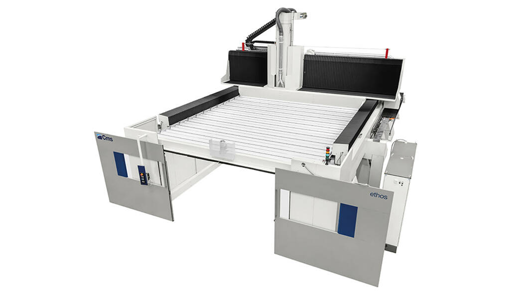 Centri di lavoro CNC a 5 assi per fresatura e foratura - Centri di lavoro CNC a portale per aree di lavoro di grandi dimensioni - ethos