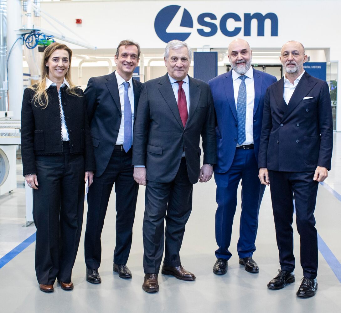 Visita in Scm Group del vicepremier Antonio Tajani