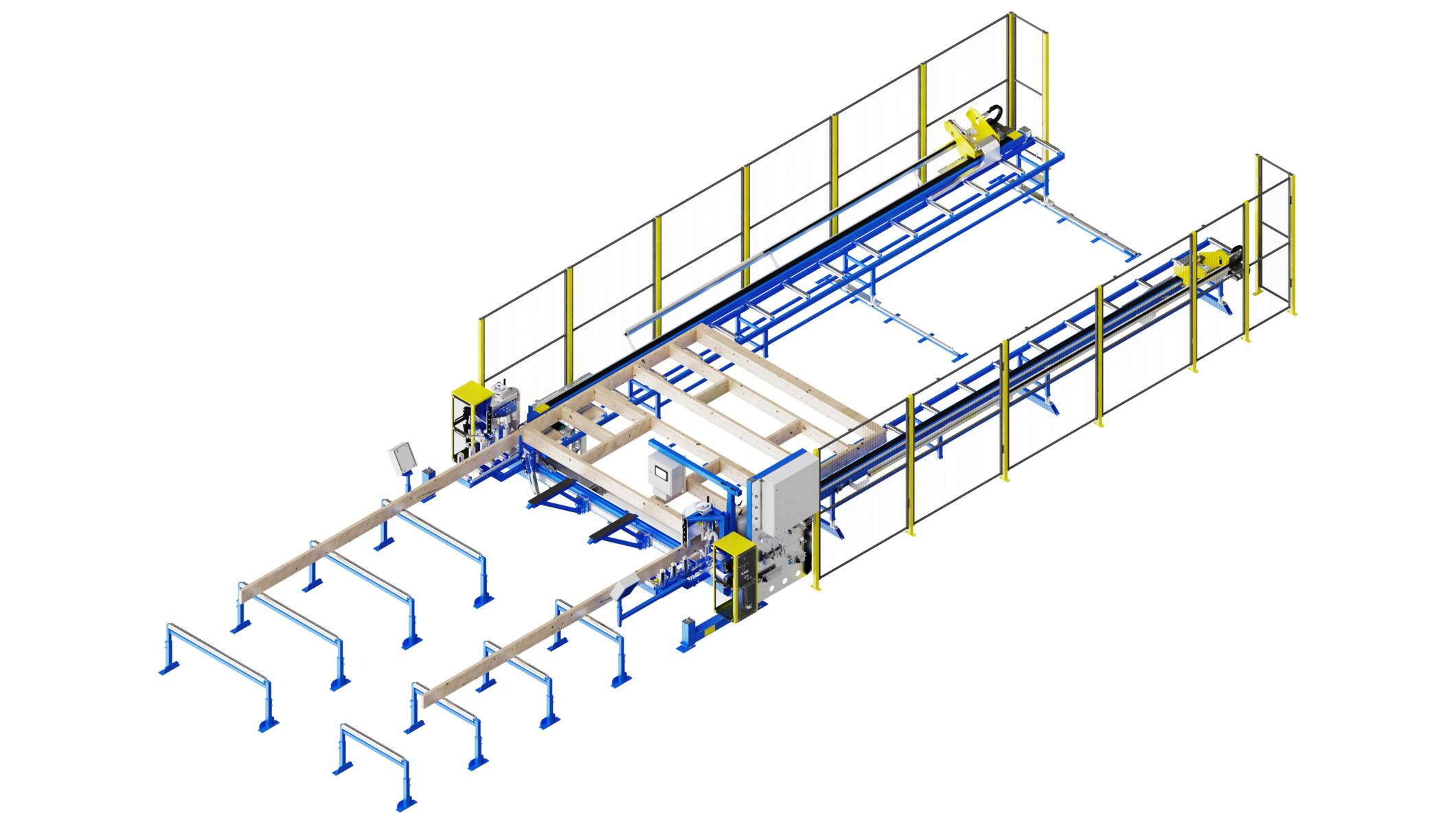 Systèmes pour la Charpente et la construction bois - Systèmes pour une production efficace de maisons préfabriquées - fm1