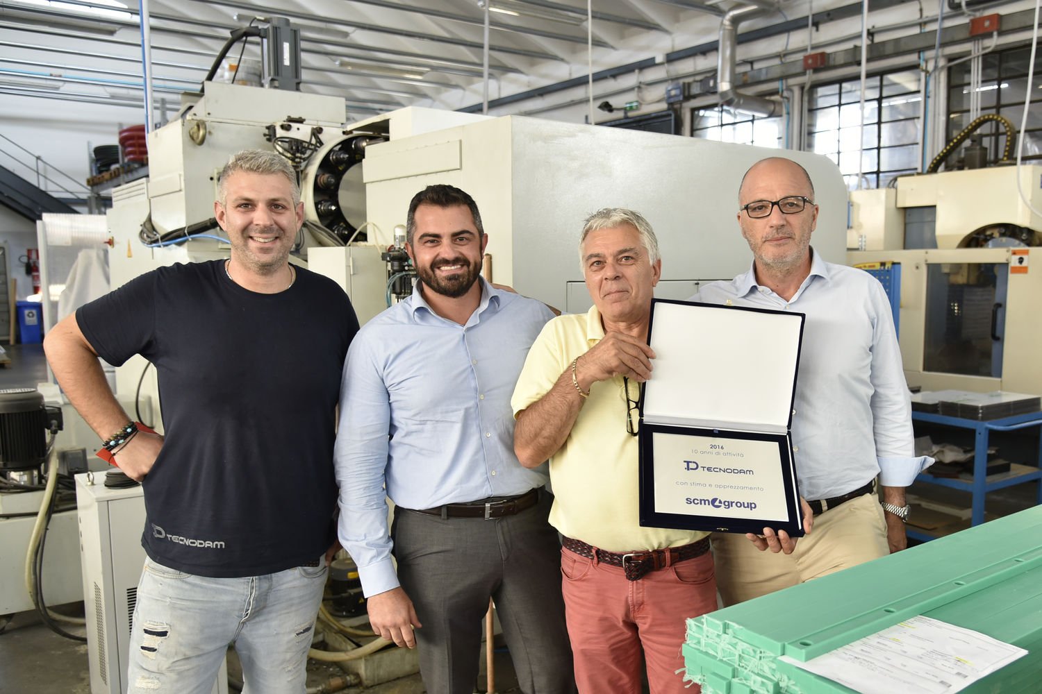 Scm Group e Tecnodam celebrano 10 anni di collaborazione 