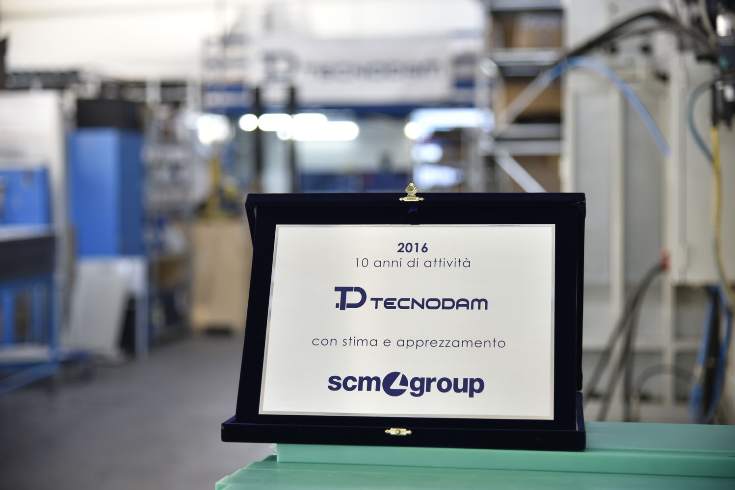Scm Group e Tecnodam celebrano 10 anni di collaborazione 