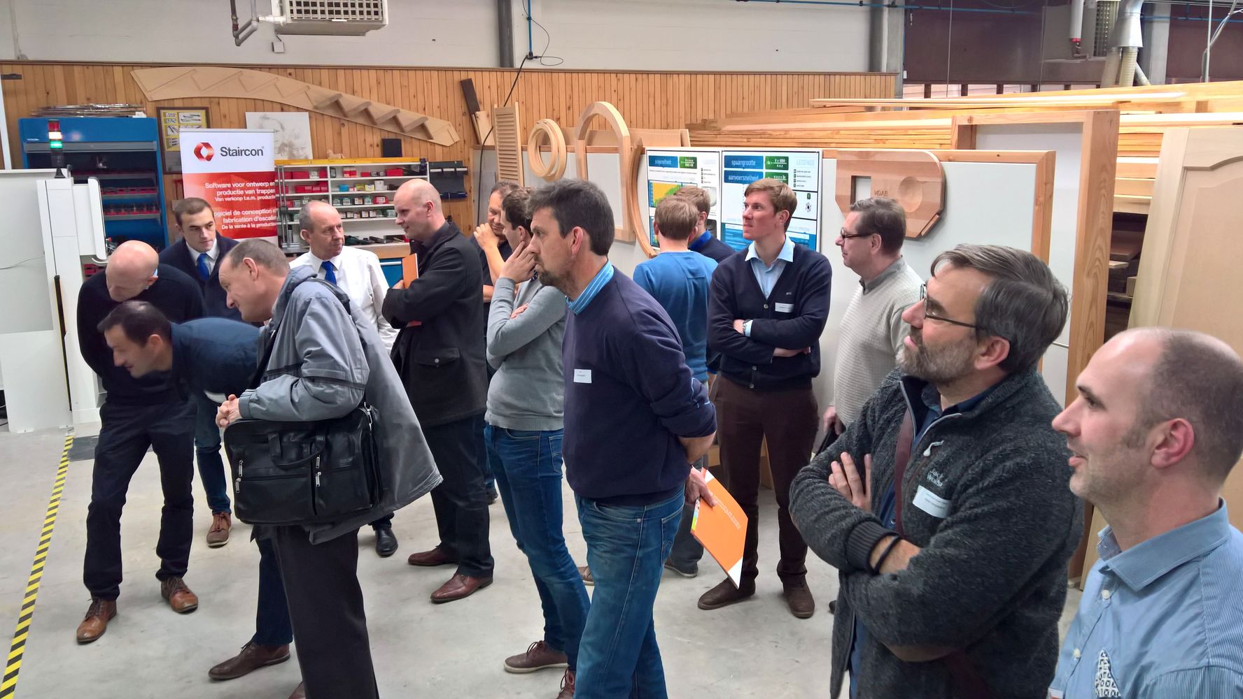 Scm Group demo day for stairmaking in Belgium