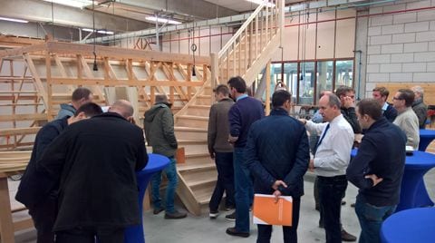 Scm Group demo day for stairmaking in Belgium