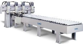 Vielblatt-Plattenaufteilmaschine mit Durchlauf Sag STC - SCM Group