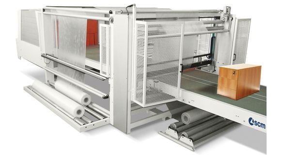 Sistemas de embalagem automática com polietileno Pack T 100 - SCM Group