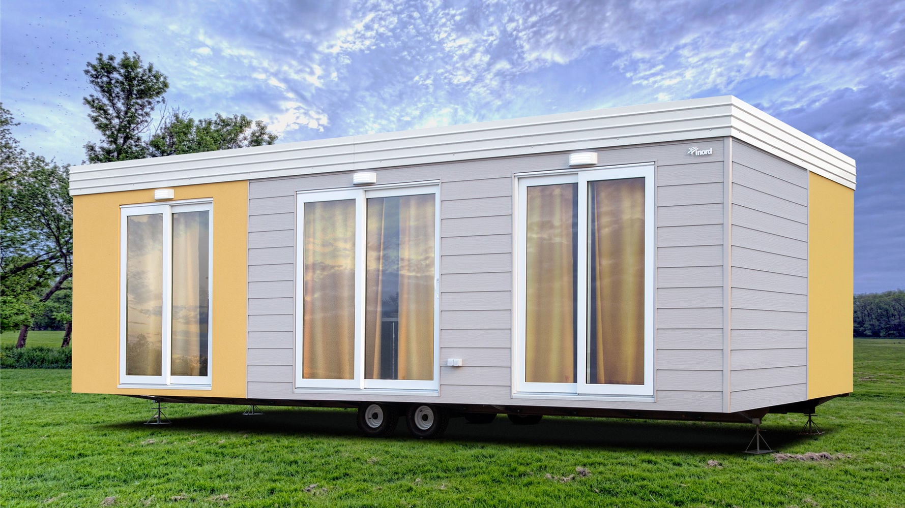 Nord Produkt mobile homes at the Rimini Sun trade show