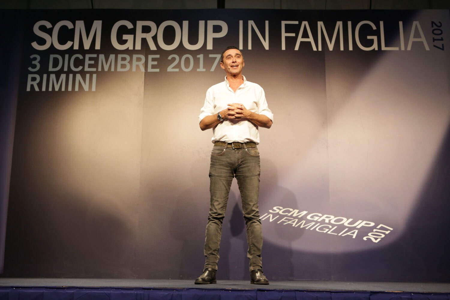 Scm Group festeggia con le famiglie insieme a Giacobazzi e Militello