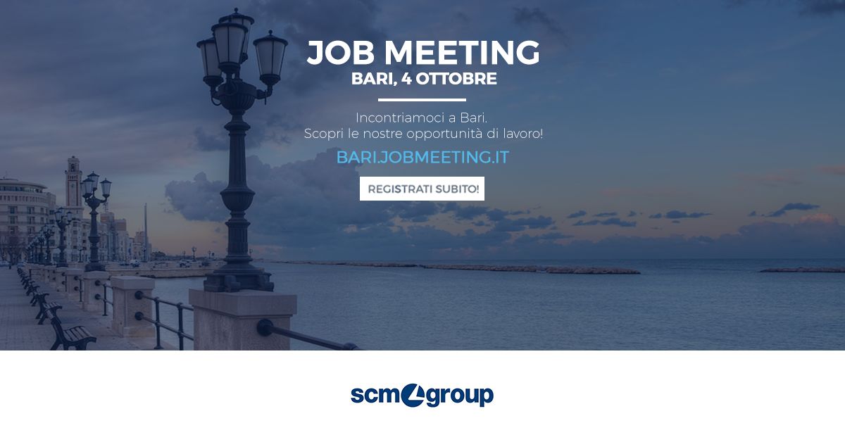 Scm Group a Job Meeting BARI 2018