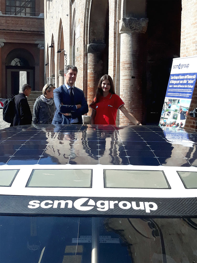 The solar powered car to arrive in Rimini