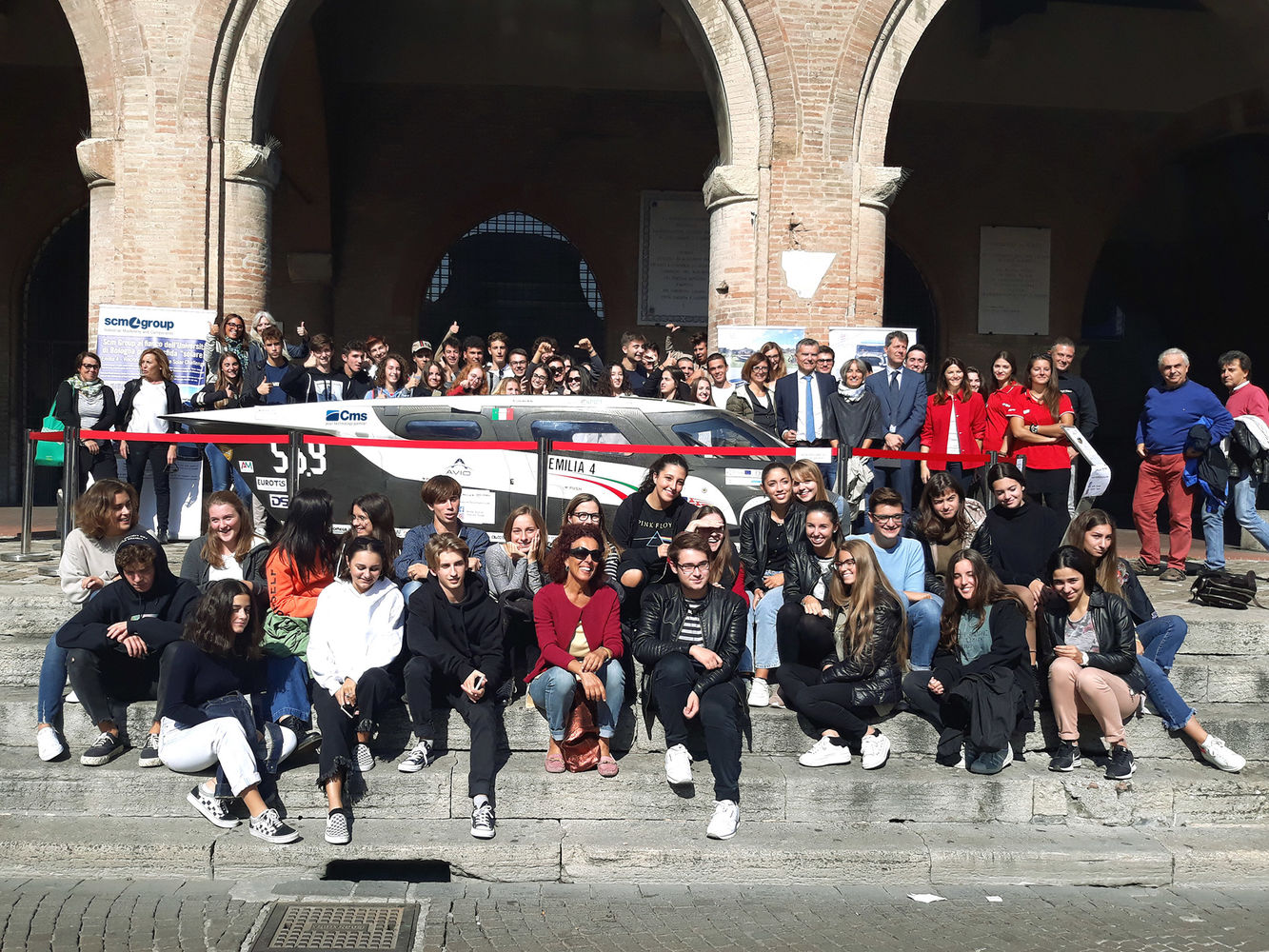 The solar powered car to arrive in Rimini