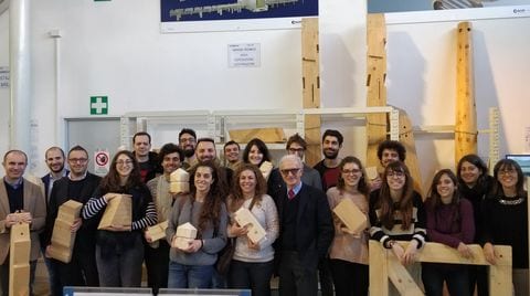 Turin Politecnico students visit SCM to “build” the future of wood construction together