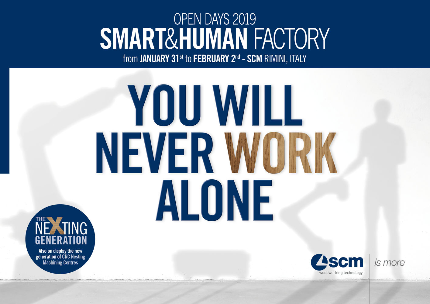 Die Spannung steigt: Bald kommt die „Smart&Human Factory“, Made by SCM