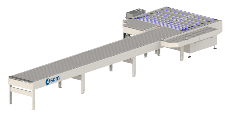 Edge banders, squaring edge banders - Single-sided automatic edge banders - return conveyor