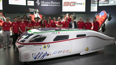 Scm Group e CMS in pista con la nuova auto ad energia solare Emilia 4 LT