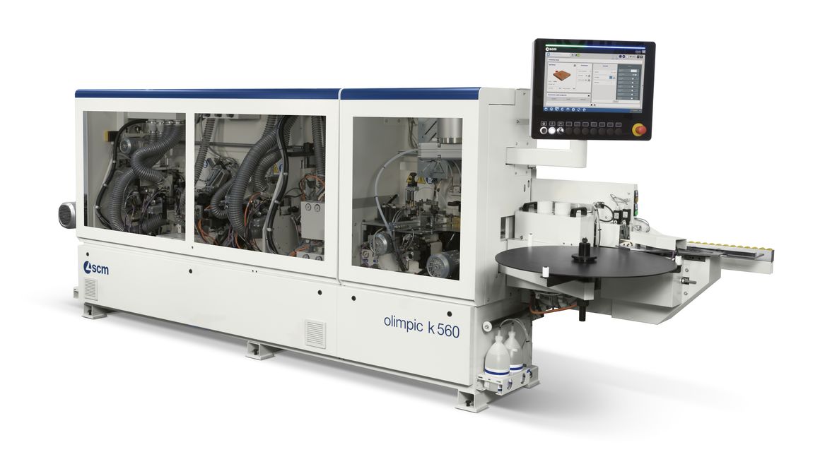 Automatische einseitige Kantenanleimmaschine Olimpic k 560 - SCM Group