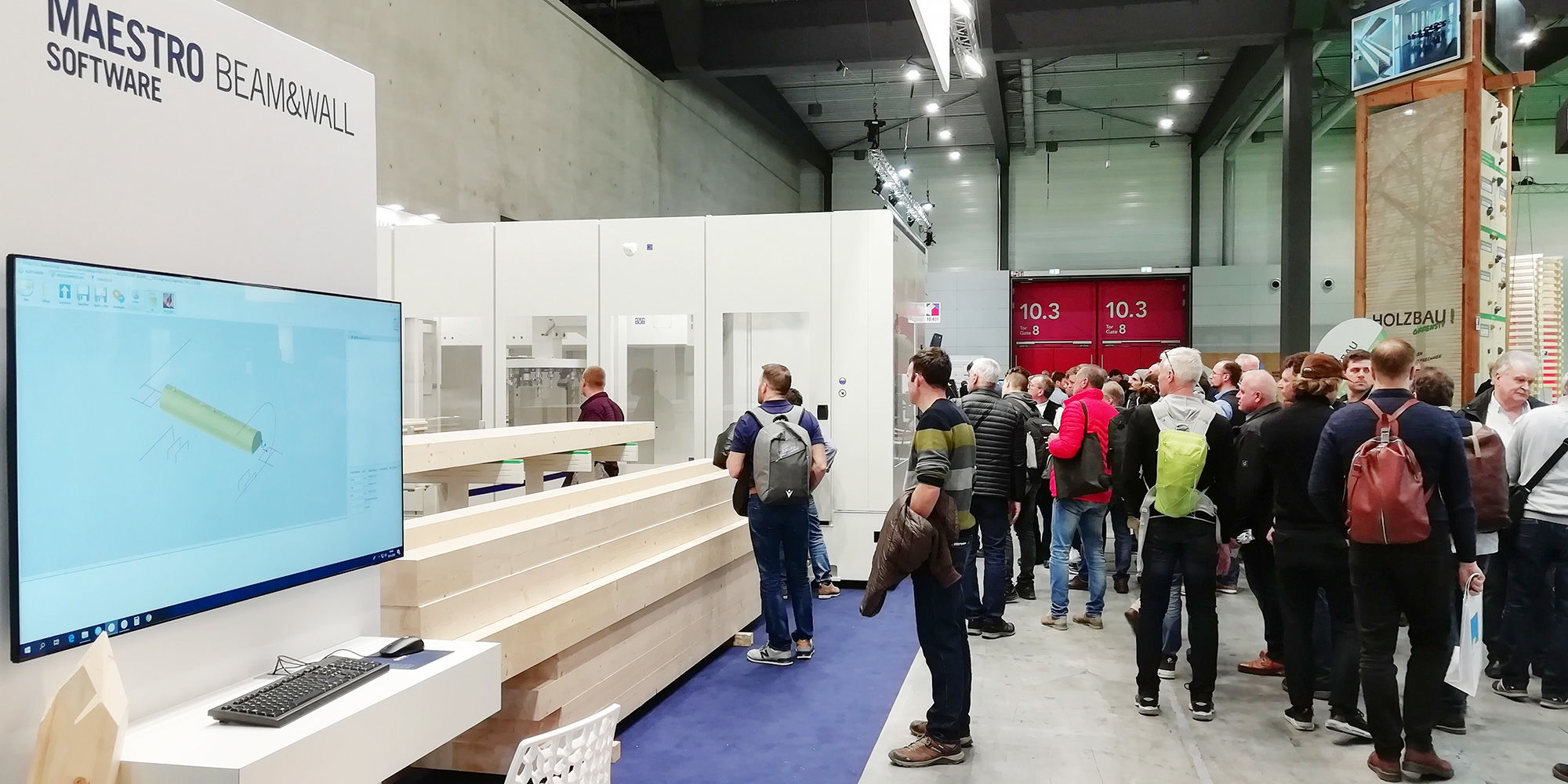 Dach+Holz continues with an excellent attendance at the SCM stand 